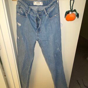 Hollister High-Rise Dad Jeans in Medium Wash